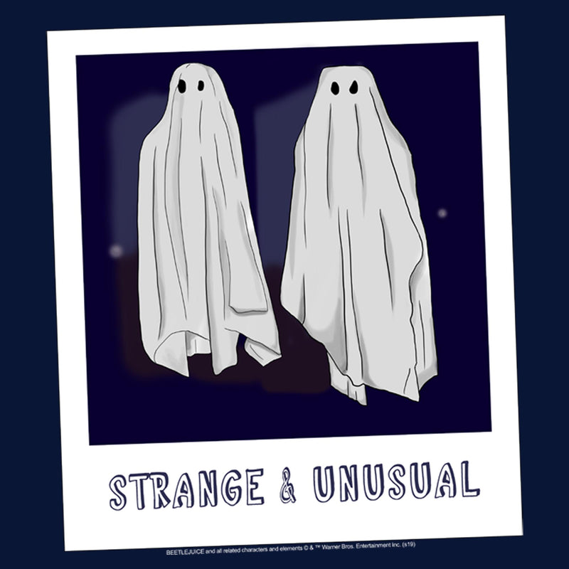 Boy's Beetlejuice Halloween Strange and Unusual Ghost Photo T-Shirt