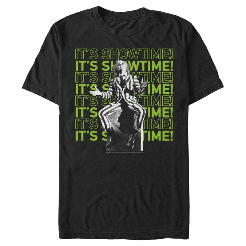 Men's Beetlejuice It's Showtime Repeat T-Shirt