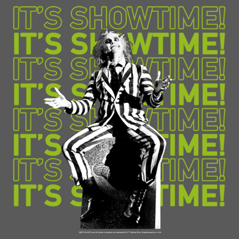 Girl's Beetlejuice It's Showtime Repeat T-Shirt