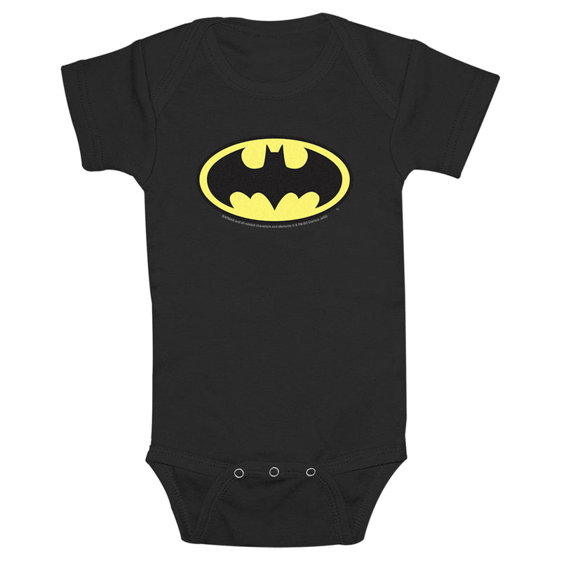 Infant's Batman Classic Bat Logo Onesie