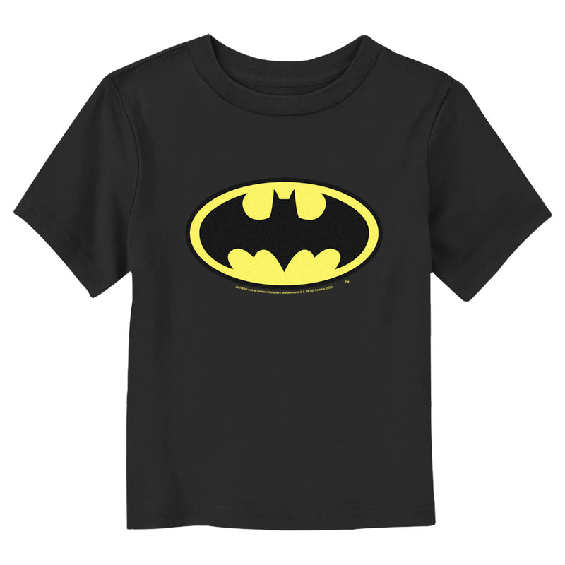 Toddler's Batman Traditional Yellow Logo T-Shirt