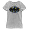 Girl's Batman Distressed Filled Logo T-Shirt