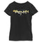 Girl's Batman Logo Messy Text T-Shirt