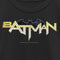 Girl's Batman Logo Messy Text T-Shirt