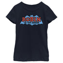 Girl's Batman Logo Boy Wonder Robin T-Shirt