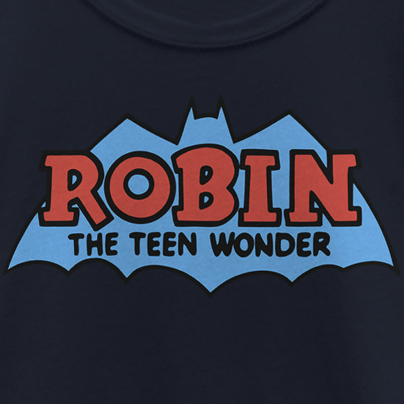 Girl's Batman Logo Boy Wonder Robin T-Shirt