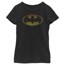 Girl's Batman Distressed Classic Logo T-Shirt