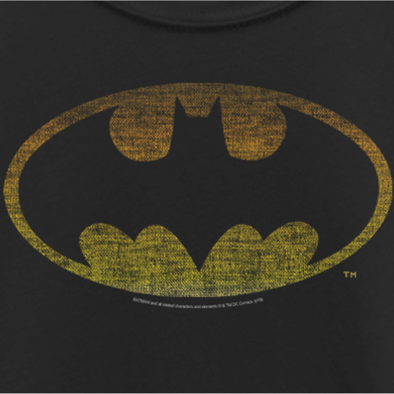 Girl's Batman Distressed Classic Logo T-Shirt