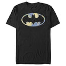 Men's Batman Shield Logo Artistic Swirl T-Shirt