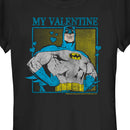 Junior's Batman My Valentine Distressed T-Shirt