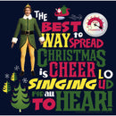 Men's Elf Christmas Cheer Loud Singing Pull Over Hoodie