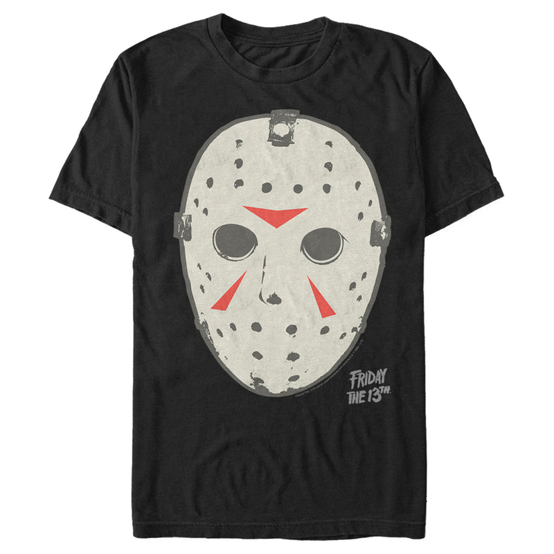 Men's Friday the 13th Jason Vorhees Hockey Mask Logo T-Shirt