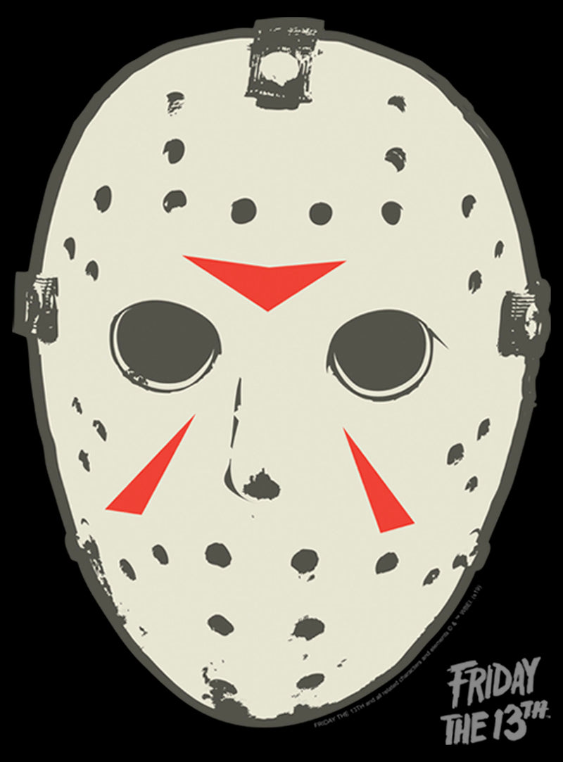 Men's Friday the 13th Jason Vorhees Hockey Mask Logo T-Shirt