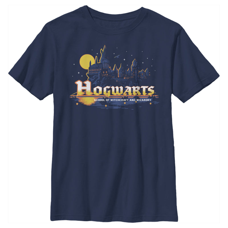 Boy's Harry Potter Hogwarts Illuminating Moon T-Shirt