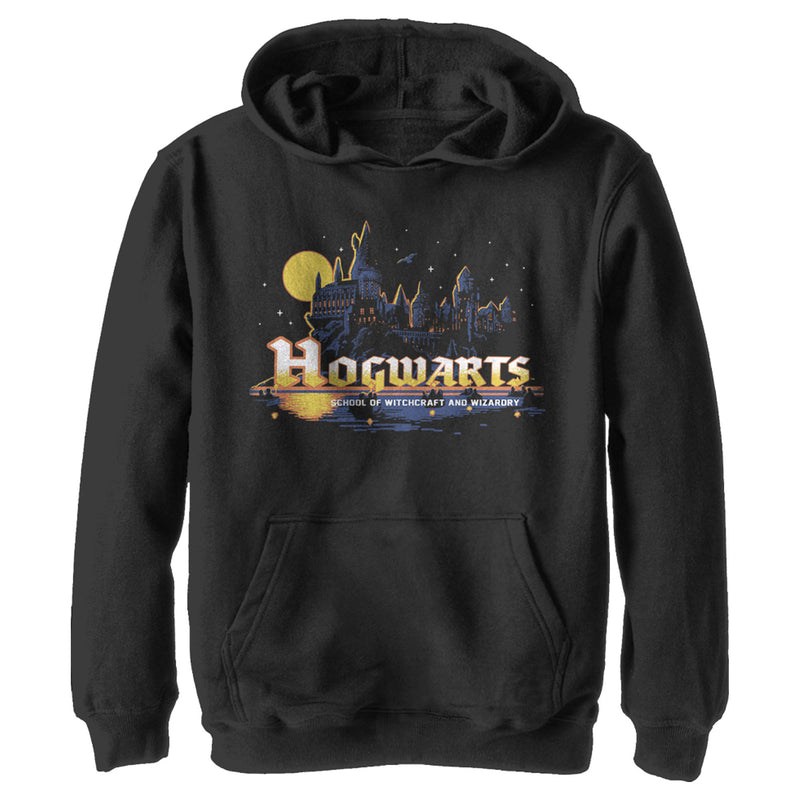 Boy's Harry Potter Hogwarts Illuminating Moon Pull Over Hoodie