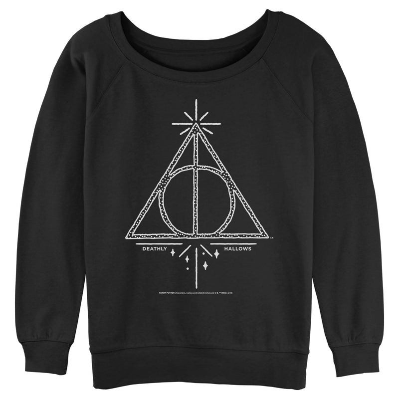 Junior's Harry Potter Deathly Hallows Symbol Sweatshirt