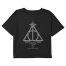 Girl's Harry Potter Deathly Hallows White Symbol T-Shirt