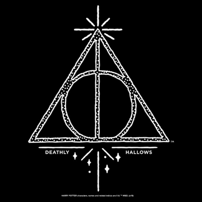 Girl's Harry Potter Deathly Hallows White Symbol T-Shirt