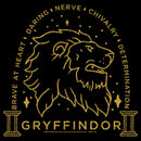 Girl's Harry Potter Gryffindor Line Art Emblem T-Shirt