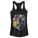 Junior's Harry Potter House Crests Shield Racerback Tank Top