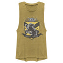 Junior's Harry Potter Hufflepuff Snitch Crest Festival Muscle Tee