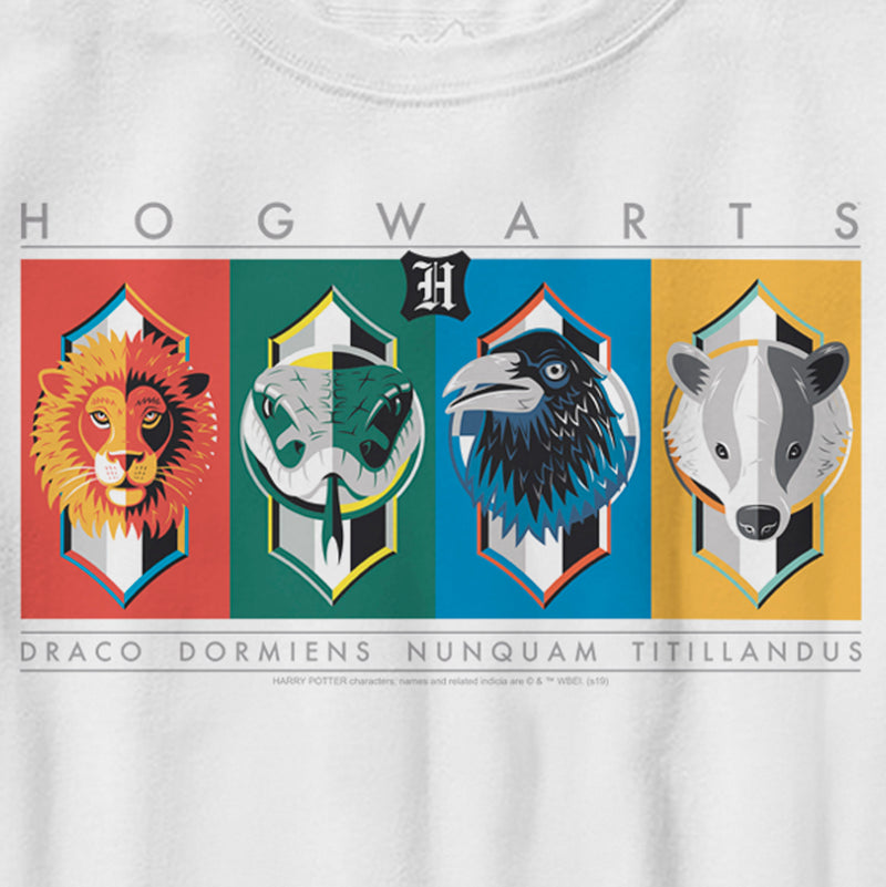 Boy's Harry Potter Hogwarts House Mascots T-Shirt