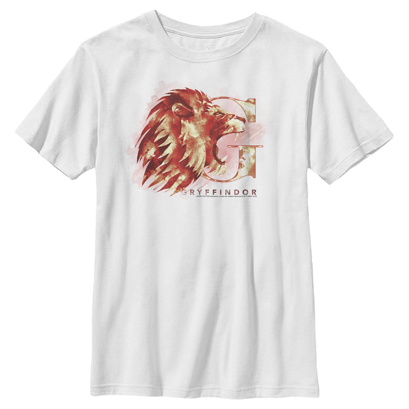 Boy's Harry Potter Gryffindor Lion Watercolor T-Shirt