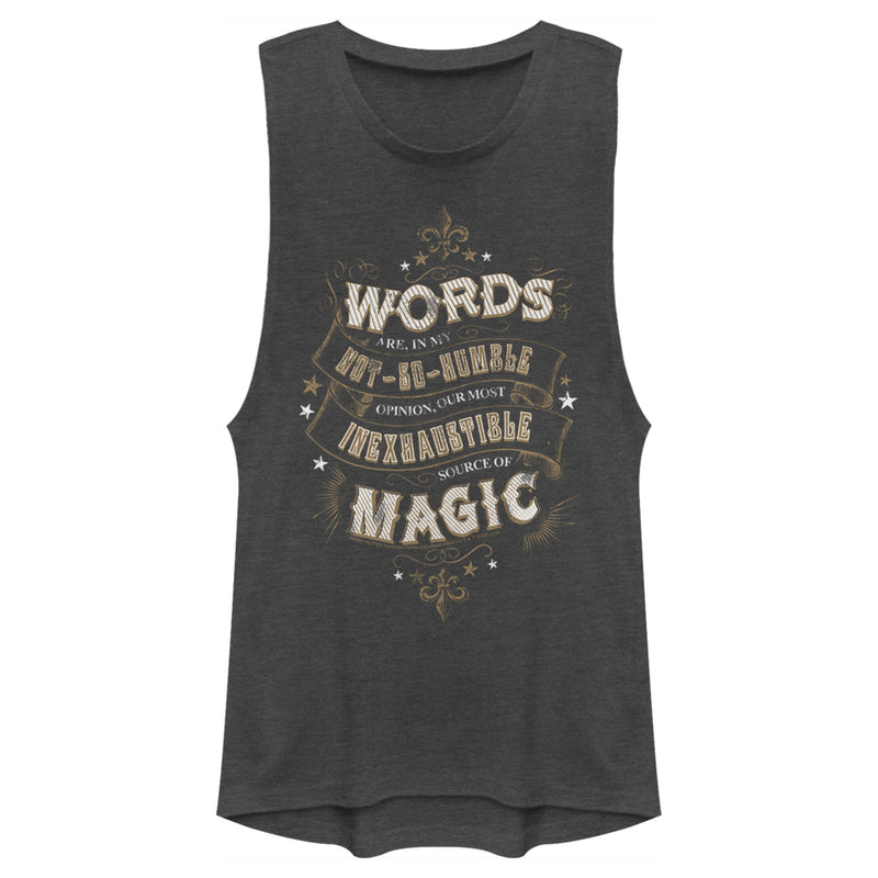 Junior's Harry Potter Dumbledore Humble Wisdom Festival Muscle Tee