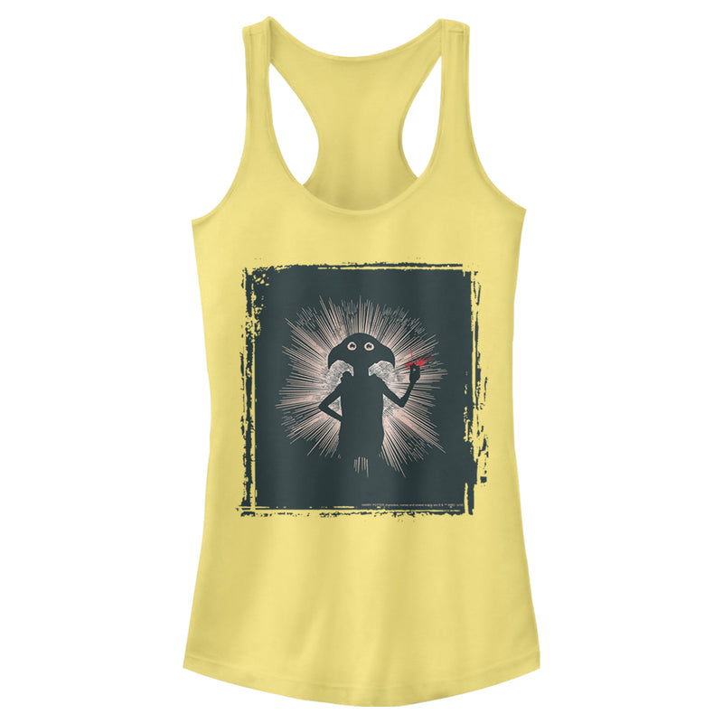 Junior's Harry Potter Dobby Elf Magic Snap Racerback Tank Top