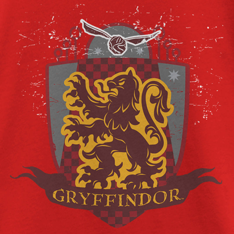 Girl's Harry Potter Gryffindor Quidditch Coat of Arms T-Shirt