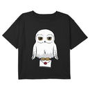 Girl's Harry Potter Cute Cartoon Hedwig Letter T-Shirt