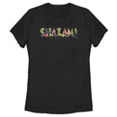 Women's Shazam! Tropical Flower Logo T-Shirt