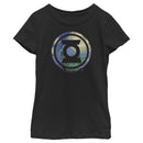 Girl's Green Lantern Starry Night Lantern Logo T-Shirt