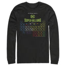 Men's Justice League Periodic Table of Super-Villains Long Sleeve Shirt