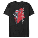 Men's Aquaman Black Manta Brush Stroke T-Shirt