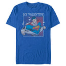 Men's Superman My Valentine Distressed T-Shirt