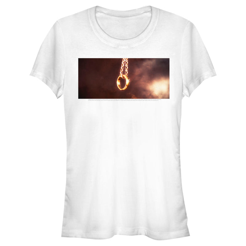 Junior's The Lord of the Rings Fellowship of the Ring Dangling Ring T-Shirt