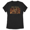 Women's The Lord of the Rings Fellowship of the Ring Sauron Movie Poster T-Shirt