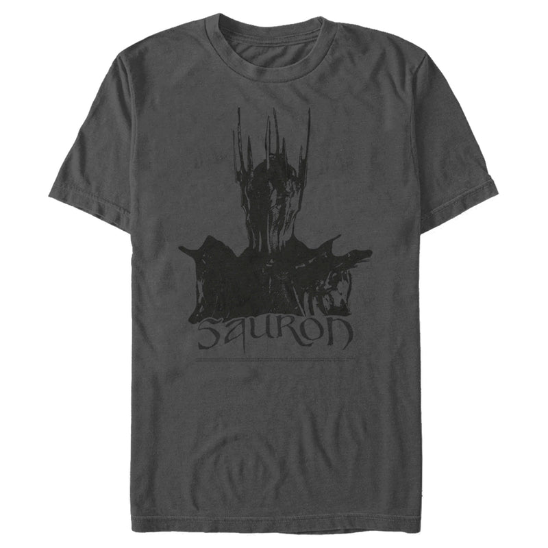 Men's The Lord of the Rings Fellowship of the Ring Sauron Black and White T-Shirt