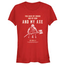 Junior's The Lord of the Rings Fellowship of the Ring Gimli You Have My Sword and My Bow and My Axe T-Shirt