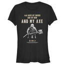 Junior's The Lord of the Rings Fellowship of the Ring Gimli You Have My Sword and My Bow and My Axe T-Shirt