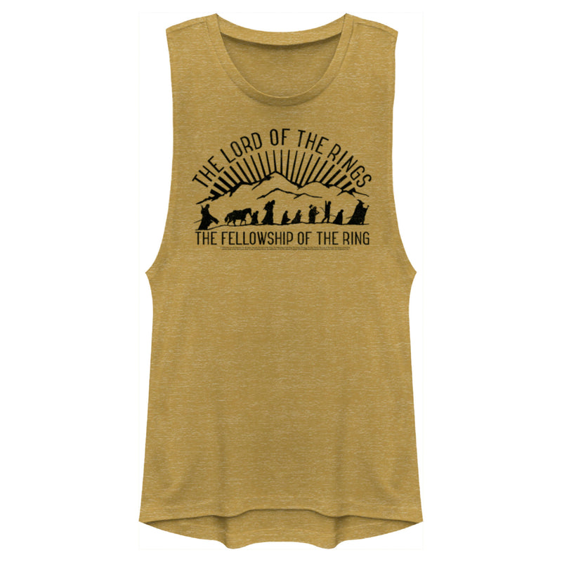 Junior's The Lord of the Rings Fellowship of the Ring Mountain Silhouettes Festival Muscle Tee