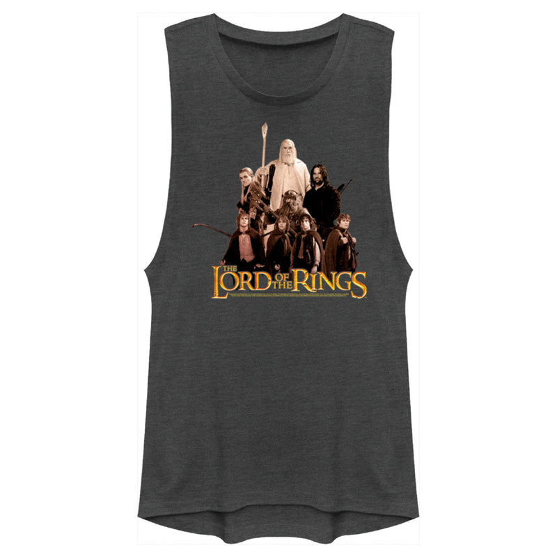 Junior's The Lord of the Rings Fellowship of the Ring Gold Group Festival Muscle Tee