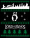 Men's The Lord of the Rings Fellowship of the Ring Christmas Sweater T-Shirt