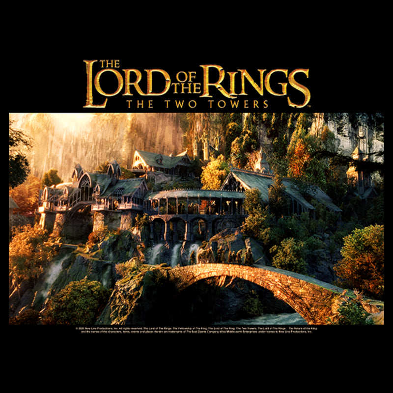 Men's The Lord of the Rings Two Towers Rivendell Scene T-Shirt