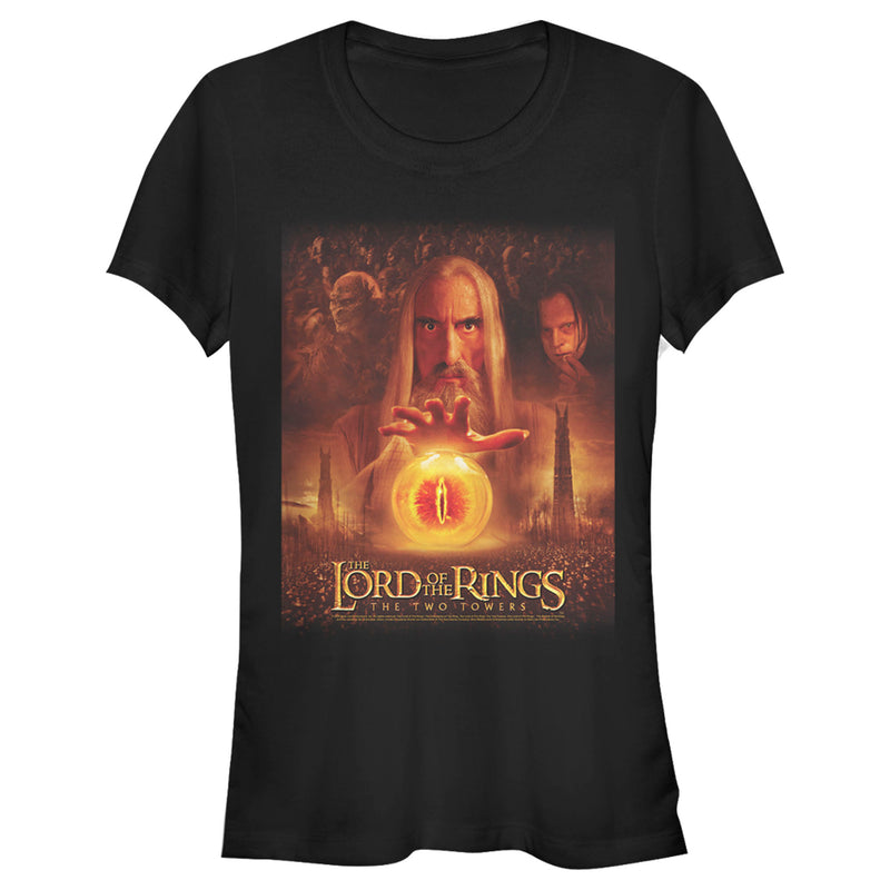 Junior's The Lord of the Rings Two Towers Saruman and the Eye of Sauron T-Shirt