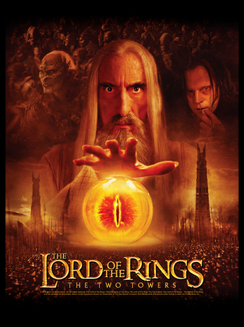 Junior's The Lord of the Rings Two Towers Saruman and the Eye of Sauron T-Shirt