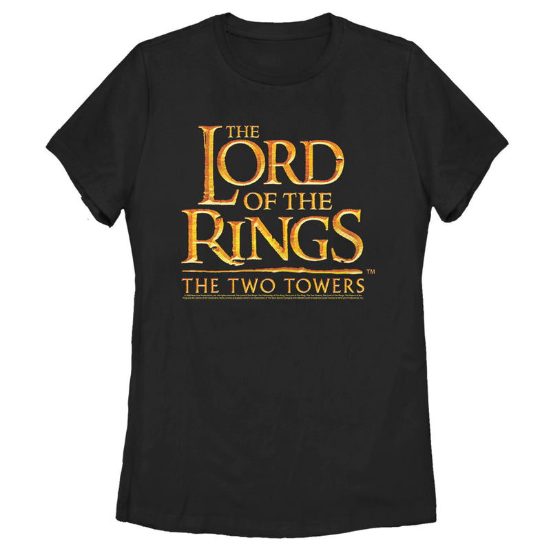 Women's The Lord of the Rings Two Towers Large Logo T-Shirt