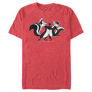 Men's Looney Tunes Pepé Le Pew and Penelope Dancing T-Shirt