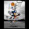 Men's Looney Tunes Bugs Bunny and Daffy Duck Basketball Game T-Shirt